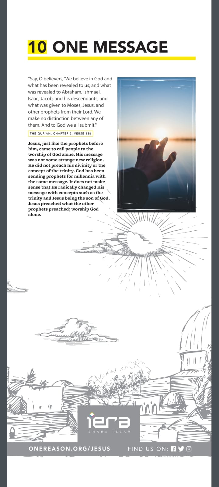 Jesus in Islam panel 10 - One Message