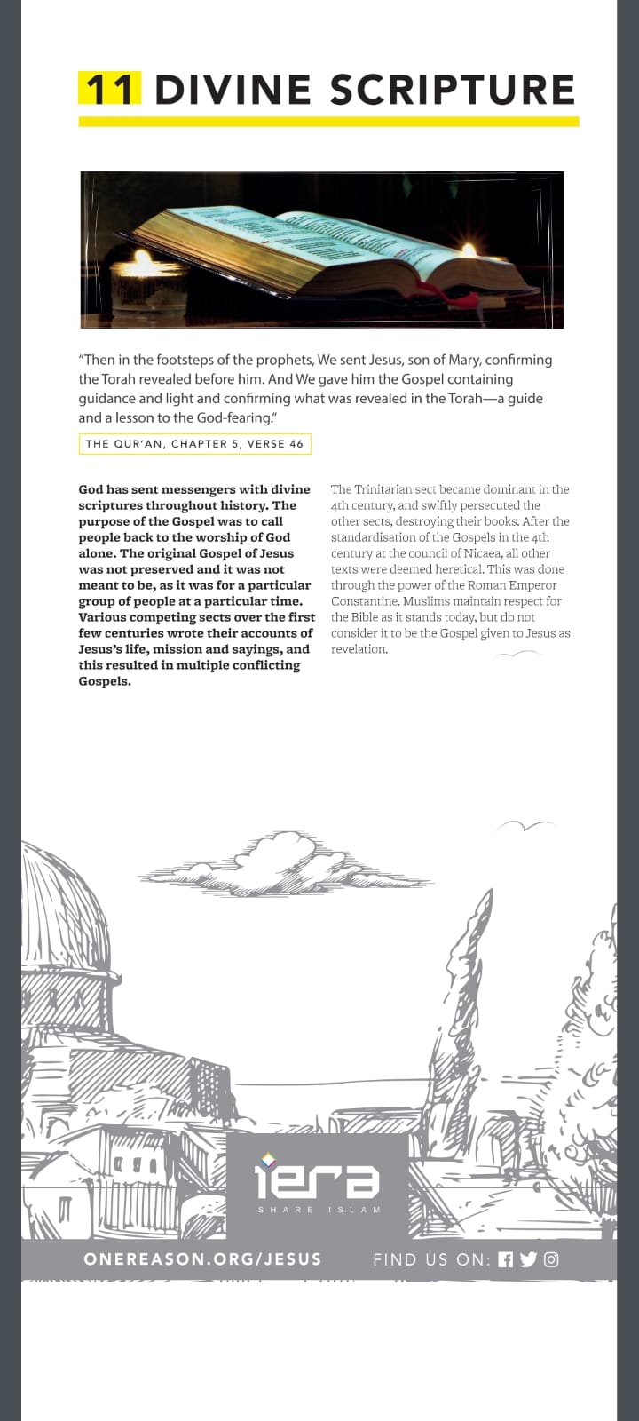 Jesus in Islam panel 11 - Divine Scripture