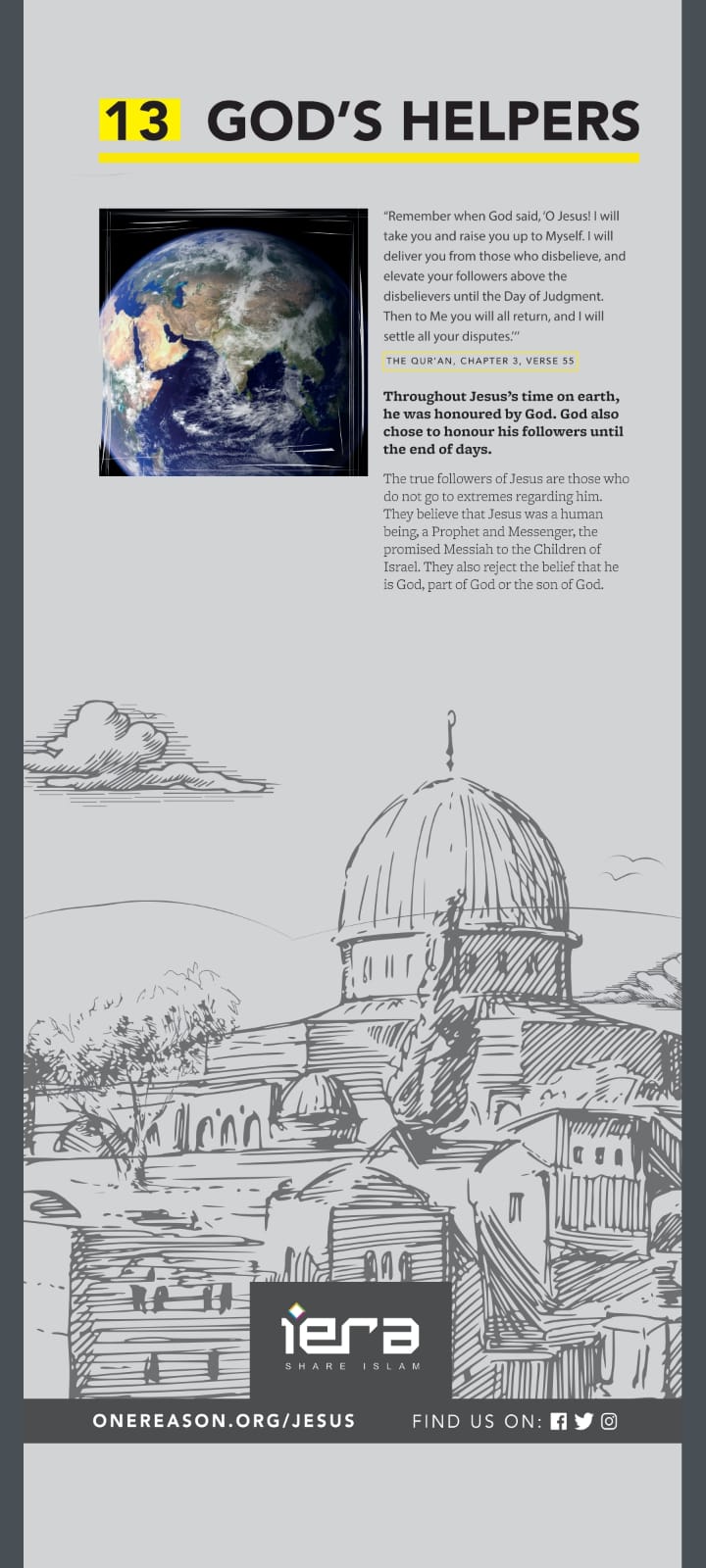 Jesus in Islam panel 13 - God's Helpers