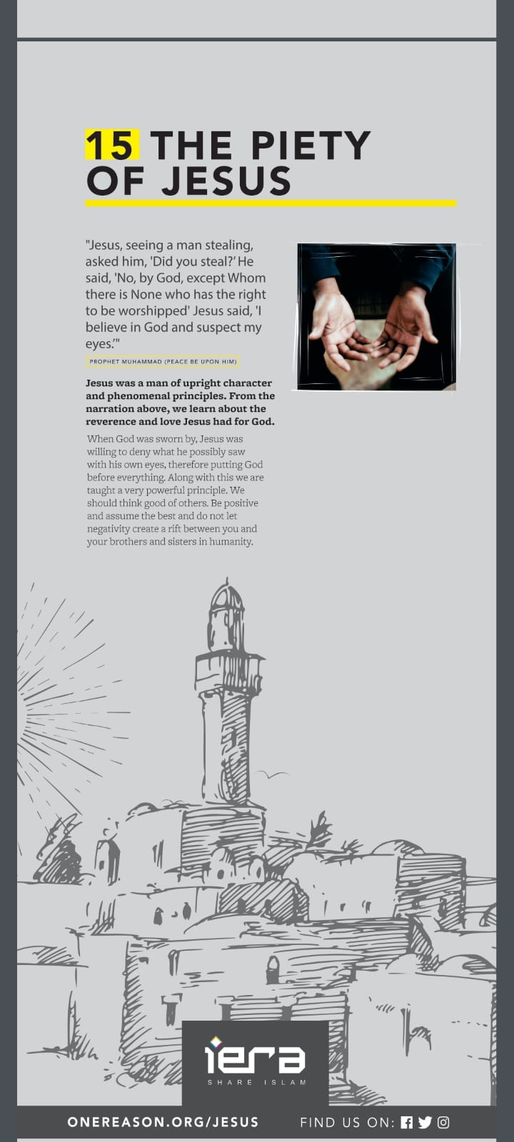 Jesus in Islam panel 15 - The Piety Of Jesus