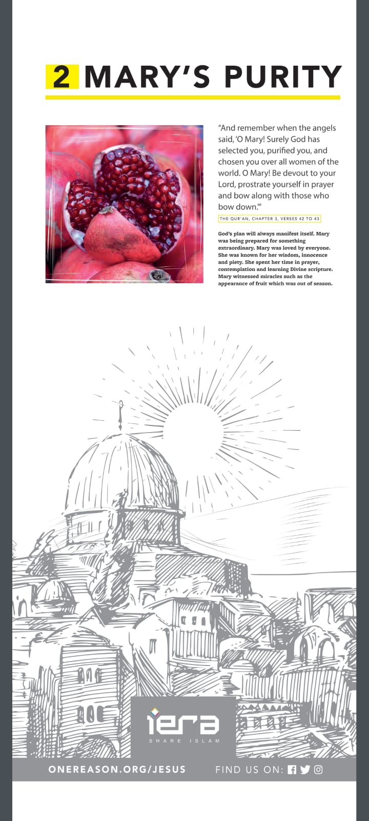 Jesus in Islam panel 2 - Mary's Purity