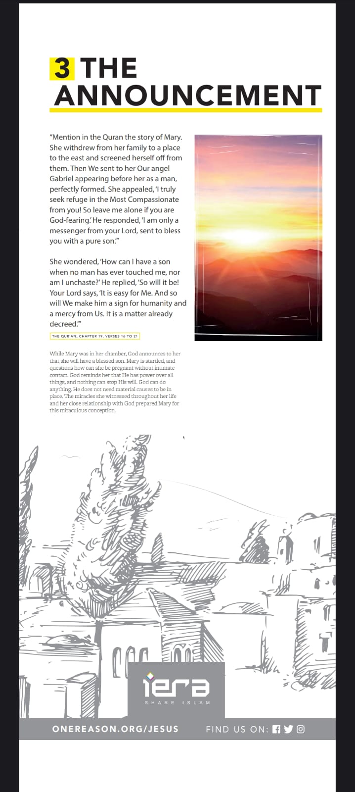 Jesus in Islam panel 3 - The Announcement